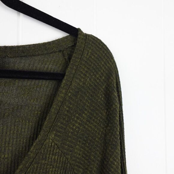 a.n.a. Womens Green Long Sleeved Ribbed Top X-Large - Picture 5 of 8